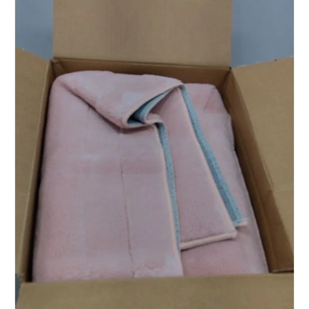 (23)Area Rugs, Soft-Touch Washable Home Decor Carpet Pink 7x5